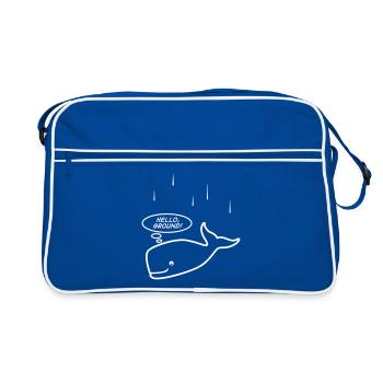 Hello ground! - Hitchhiker's guide to the galaxy - Retro Bag - blue/white - Front