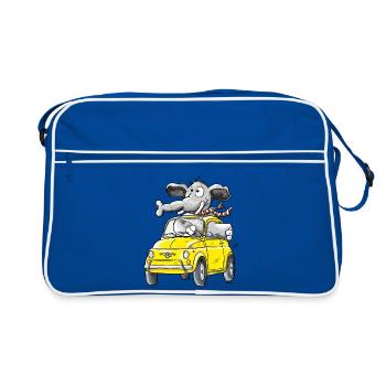 Elephant Voiture - Oldtimer - Sac Retro - bleu/blanc - Devant