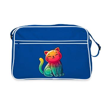 Chat - Sac Retro - bleu/blanc - Devant