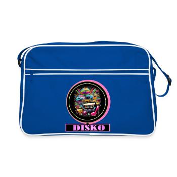 Disco Retro Cassette Neon Gloss - Retro Bag - blue/white - Front
