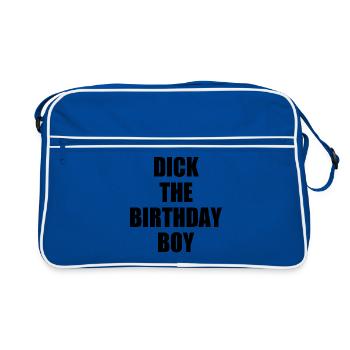 dick the birthday boy - Retro Bag - blue/white - Front