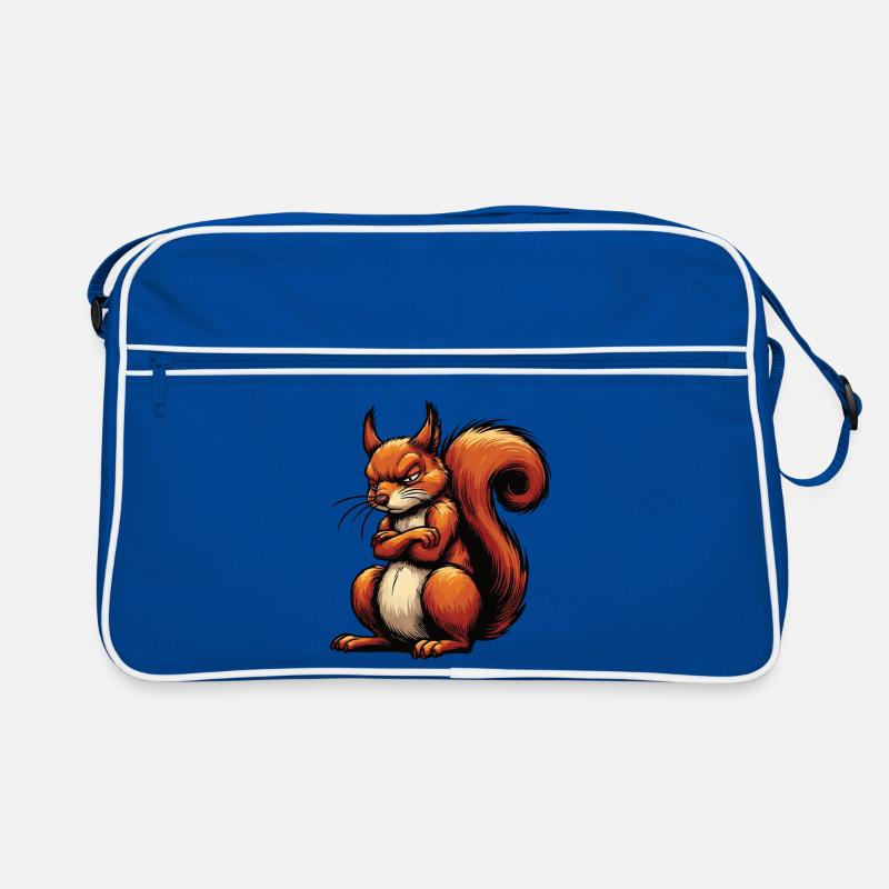 Eichhörnchen Eichhorn Eichhörnchenliebhaber Nager Retro Tasche