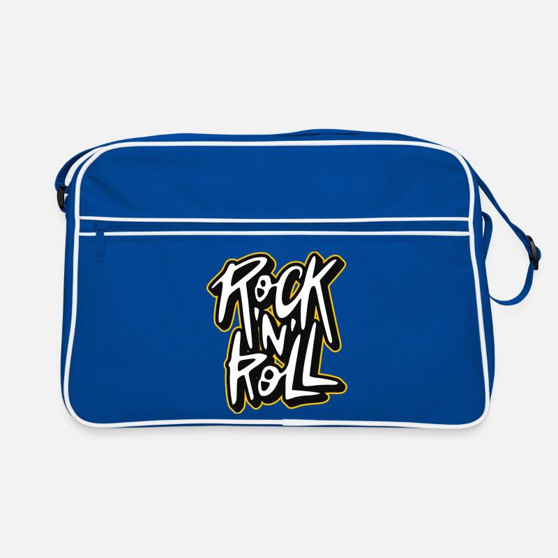 Rock 'N' Roll Graffiti Style Script Logo Sac Retro