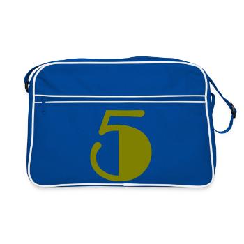5. ANNIVERSARY. 5 YEARS. 5th ANNIVERSARY - Retro Bag - blue/white - Front
