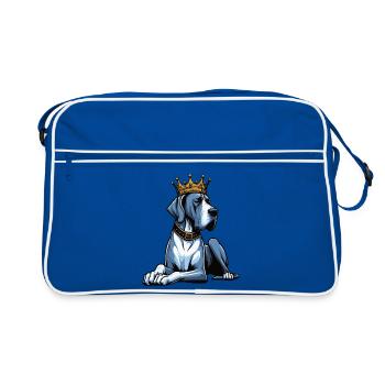 Great Dane Great Dane Owner Great Dane Fan - Retro Bag - blue/white - Front