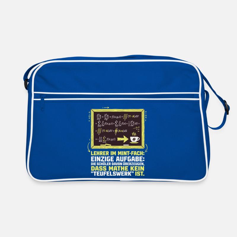 MINT Lehrer-Mathe-Kaffee-lustig Retro Tasche