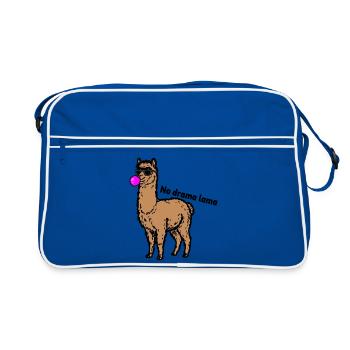 Lama de Cooles - Lama sans drame - Sac Retro - bleu/blanc - Devant