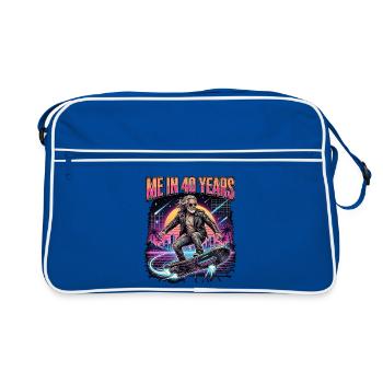 Les hommes des hommes drôles - Sac Retro - bleu/blanc - Devant