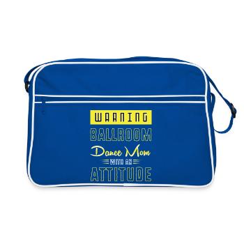 Walzer Paartanz - Retro Tasche - Blau/Weiß - Vorne