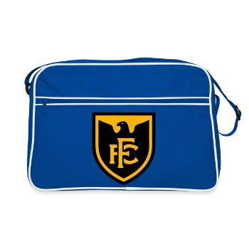 Adler FC Fussball Wappen Logo - Retro Tasche - Blau/Weiß - Vorne