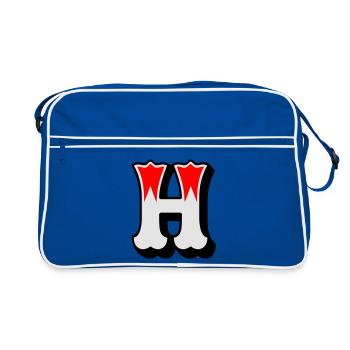 Buchstabe - H - Sac Retro - bleu/blanc - Devant
