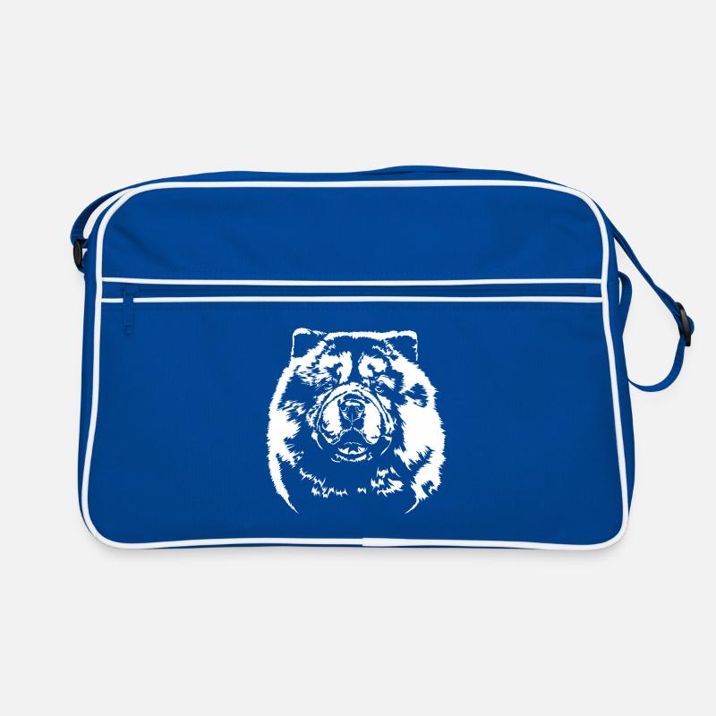 CHOW CHOW Hund Hunde Portrait Wilsigns Retro Tasche