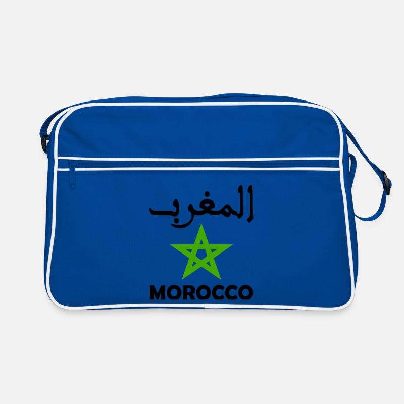 Marokko - Retro Tasche - Blau/Weiß