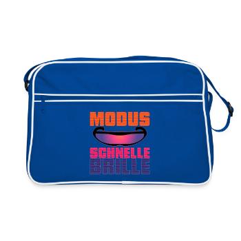 Mode Lunettes rapides - Sac Retro - bleu/blanc - Devant