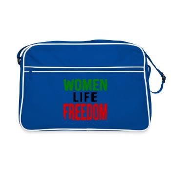 Women life freedom iran - Sac Retro - bleu/blanc - Devant