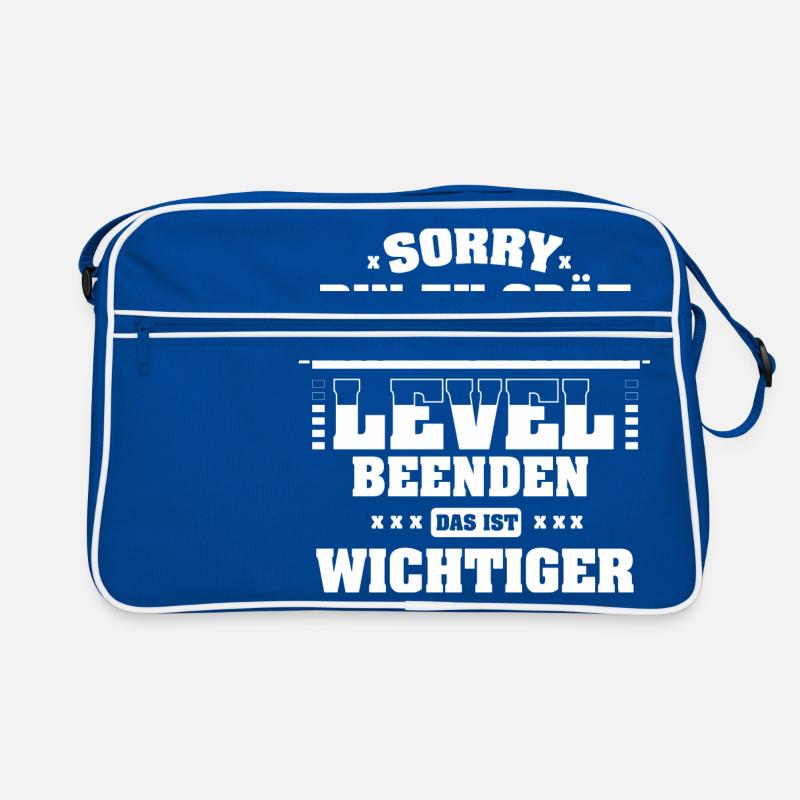 Sorry, bin zu spät Retro Tasche