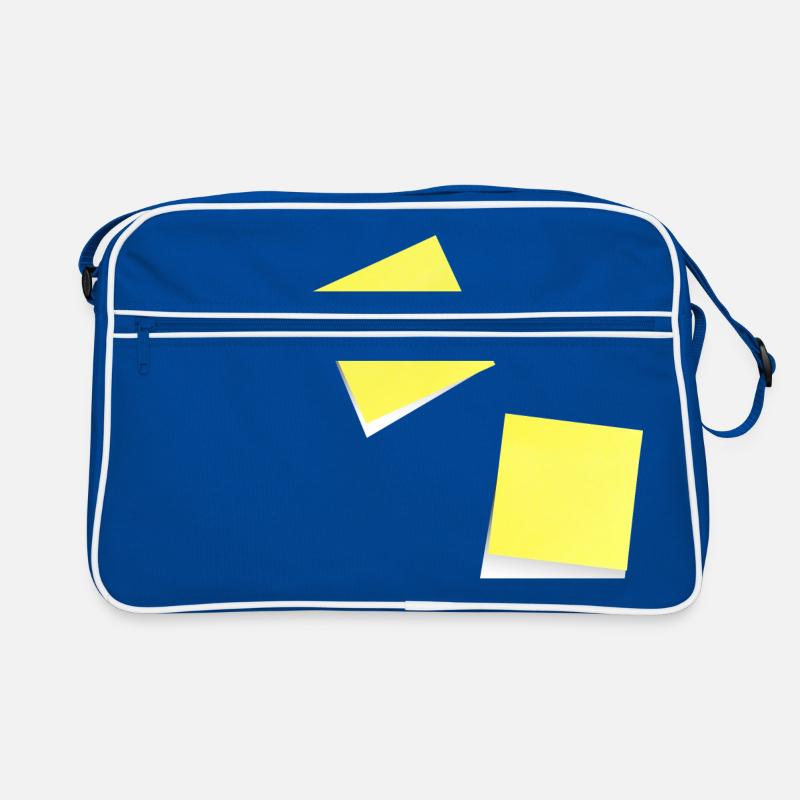 note jaune , adhésif , sticky note Sac Retro