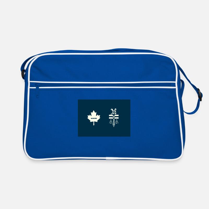 Yukon - Sac Retro - bleu/blanc