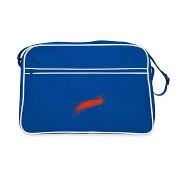 Coup de pinceau - Sac Retro - bleu/blanc - Devant