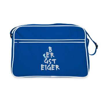 Alpinistes alpinisme dans les montagnes - Sac Retro - bleu/blanc - Devant