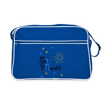 Hopeful, Christian - Retro Bag - blue/white - Front