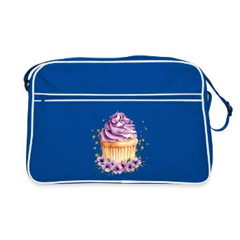 cupcake - Retro Bag - blue/white - Front