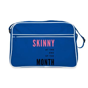 Rosa Dünn - Retro Tasche - Blau/Weiß - Vorne