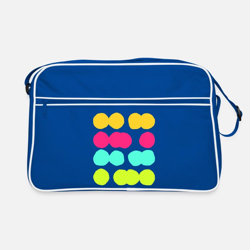Colourful Abstract Circle Pattern - Fun & Vibrant Retro Bag