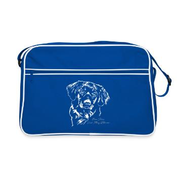 NOVA SCOTIA DUCK TOLLING RETRIEVER portrait - Retro Bag - blue/white - Front