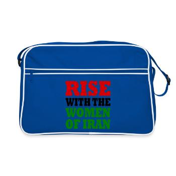 Rise with the women of iran - Sac Retro - bleu/blanc - Devant