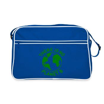 There is no planet B - Sac Retro - bleu/blanc - Devant