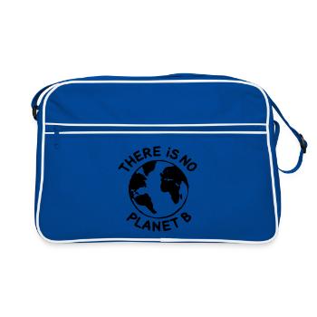 There is no planet B - Sac Retro - bleu/blanc - Devant