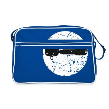 Portafilter espresso machine caffeine gift - Retro Bag - blue/white - Front