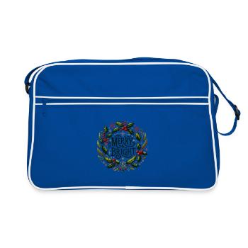 Merry & Bright - Retro Bag - blue/white - Front