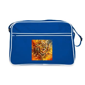 Carrés 4 - Sac Retro - bleu/blanc - Devant