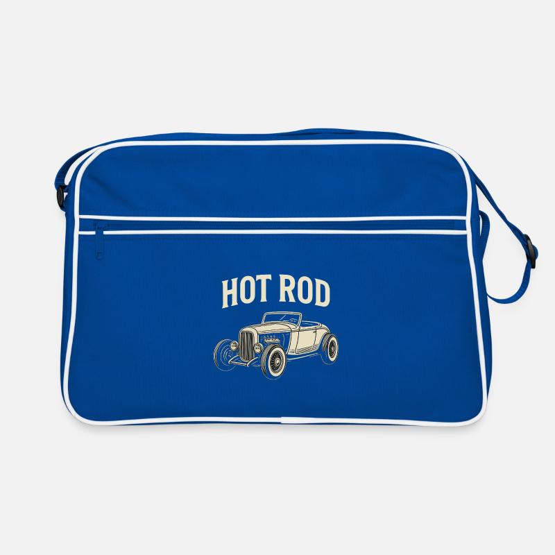 Hot Rod Imprimé Classique - Sac Retro - bleu/blanc