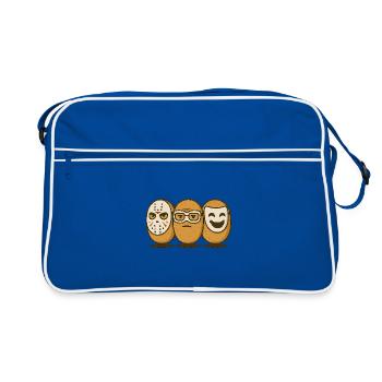 Le gang des chignons – Édition Masque - Sac Retro - bleu/blanc - Devant