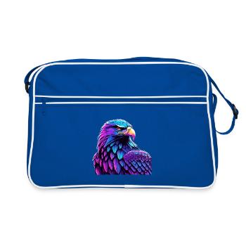 Aigle lumineux avec dégradé - Sac Retro - bleu/blanc - Devant