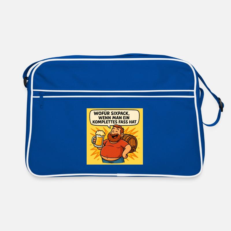 Six Pack oder Fass Retro Tasche