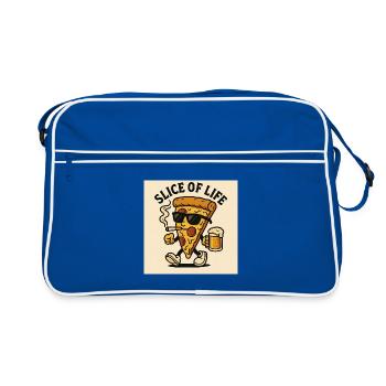 Slice of Life - Retro Bag - blue/white - Front