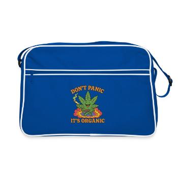 Peace, Puff & Plants - Retro Bag - blue/white - Front