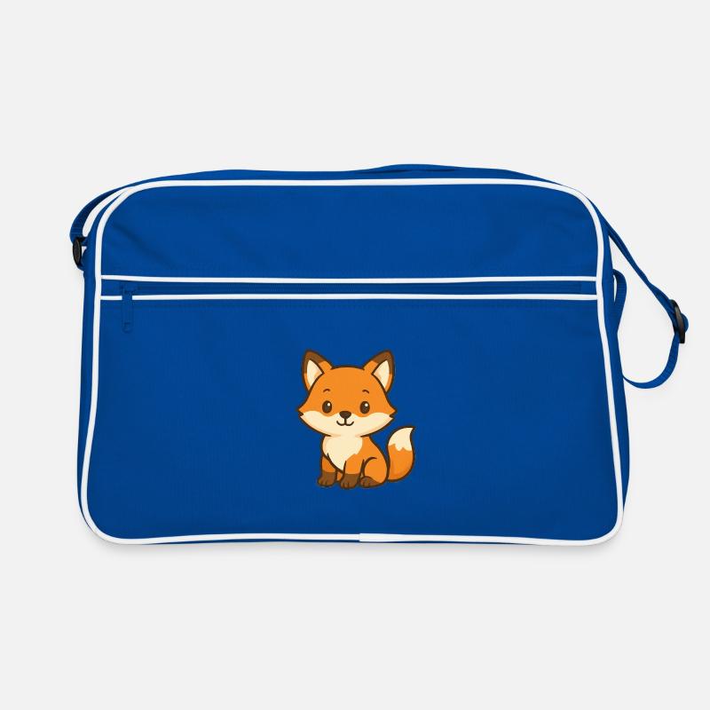 Niedlicher Fuchsbär Kinderdesign Retro Tasche