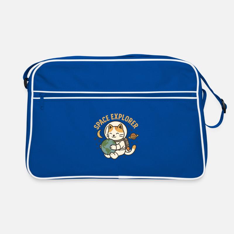 Space Explorer – Kawaii Astronaut Cat Retro Bag