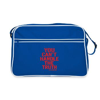 Vous ne pouvez pas gérer la vérité - Sac Retro - bleu/blanc - Devant