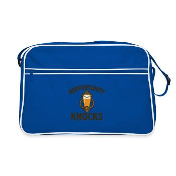 T-shirt biermotiv humoristique - Sac Retro - bleu/blanc - Devant