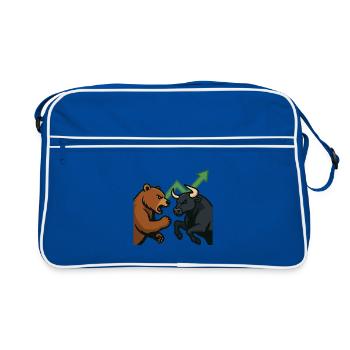 Bears and Bulls Fight Chart - Retro Bag - blue/white - Front