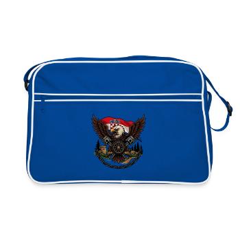 Aigle Impérial Croisé de Croatie - Sac Retro - bleu/blanc - Devant