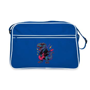 Rock Dino - Retro Bag - blue/white - Front