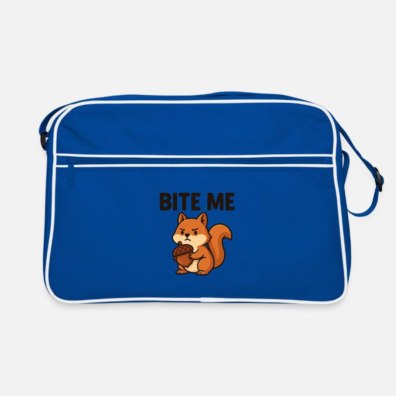 Artsy Squirrel with Bold Message Retro Tasche