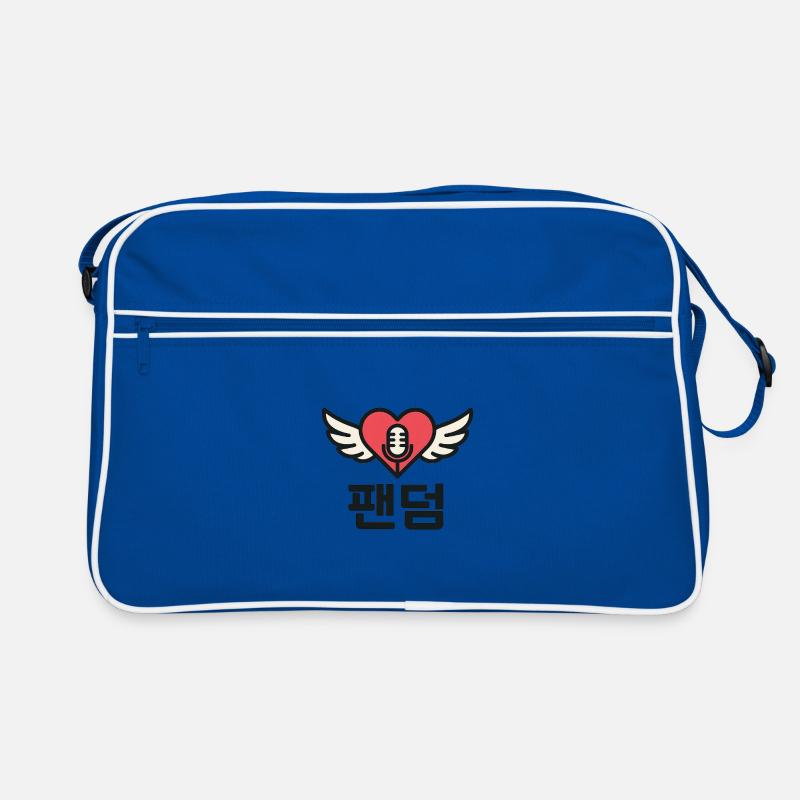 K-Pop Heart with Wing and Microphone Design Retro Bag